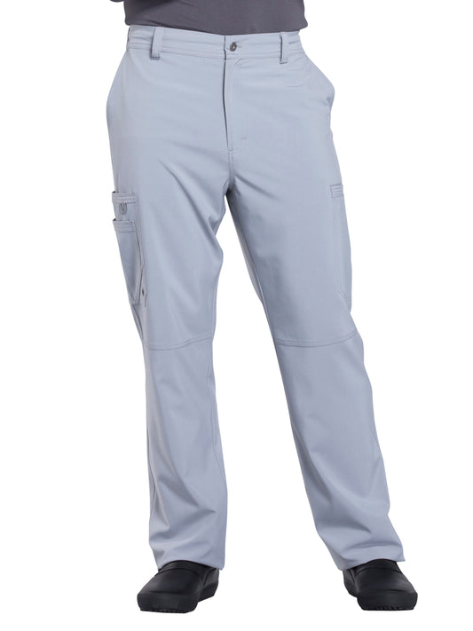 Zip Fly Button Closure Tapered Leg Pant